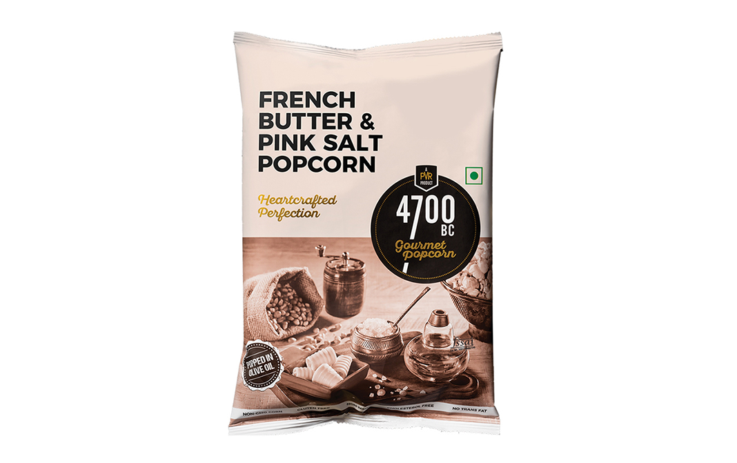 4700BC French Butter & Pink Salt Popcorn Heartcrafted Perfection   Pack  25 grams